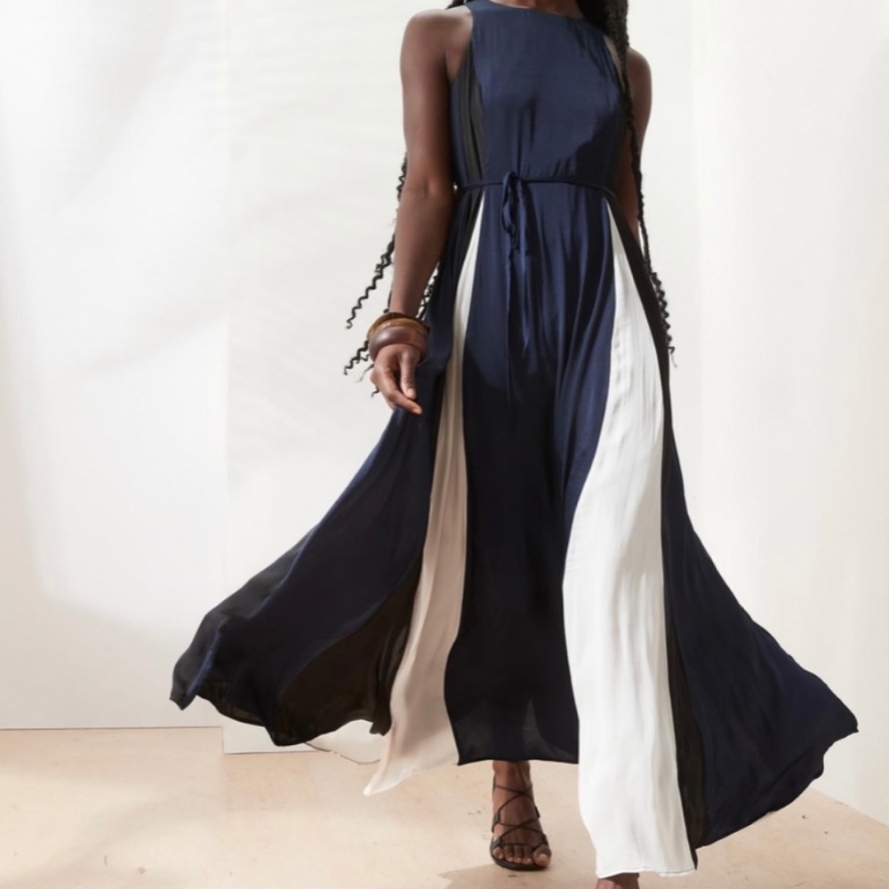 Banana republic maxi dress size 12 tall new with tags